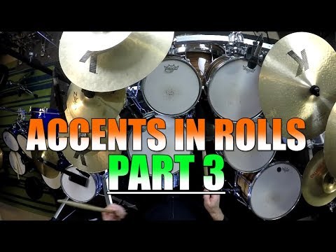 Drum Lessons - Accents Inside Rolls - Part 3