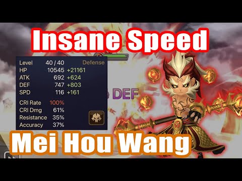 【Summoners War | Curry's RTA】Insane Speed, so strong vio&revenge Mei Hou Wang!