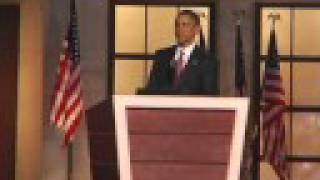 Barack Obama at the 2008 DNC