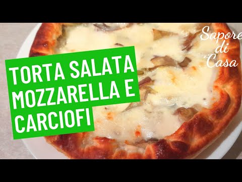 SALT CAKE WITH ARTICHOKES AND MOZZARELLA
