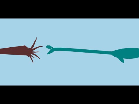 elasmosaurus vs Giant Orthacone