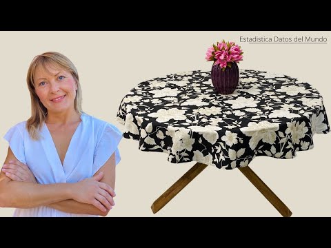 Einfache Tischdecke für den runden Tisch / Machen Sie es Tischdecken zum Verschenken oder Verkaufen