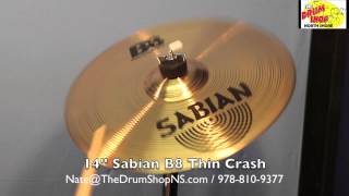 Video thumbnail for Sabian B8 Thin Crash 14'' - The Drum Shop North Shore by Nate Morrison Drums