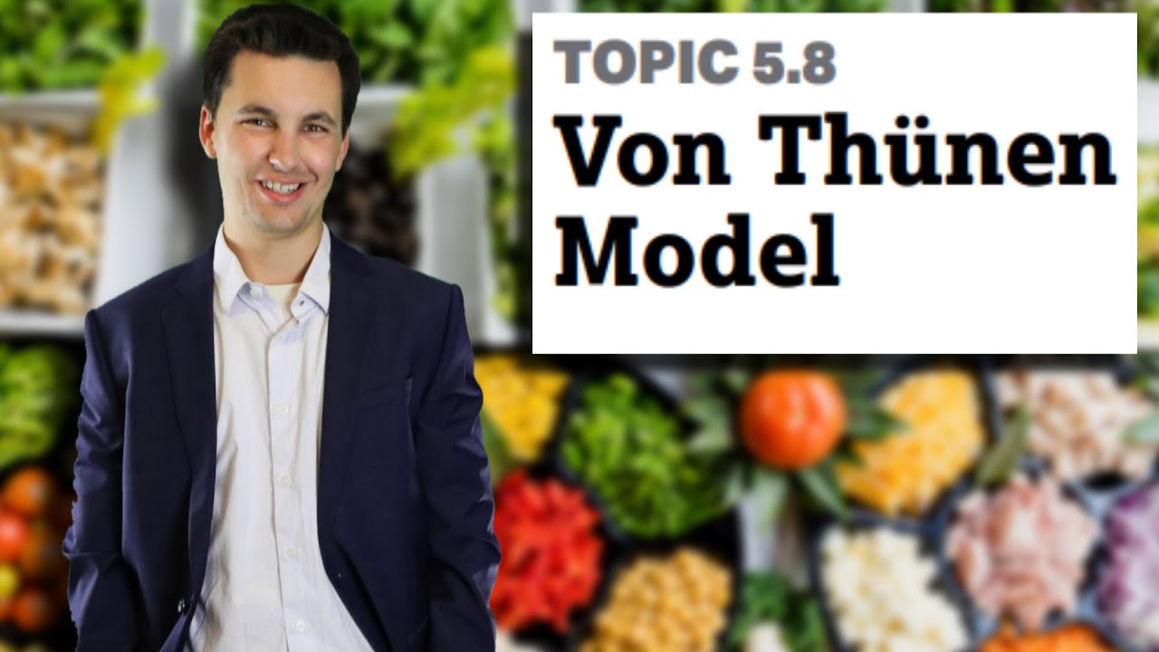 Von Thünen Model Of Agricultural Land Use  [AP Human Geography Unit 5 Topic 8] (5.8)