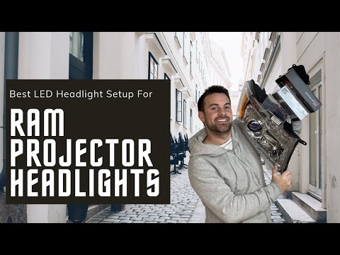 The Best LED Headlight Setup For RAM Projector Headlights - Plug + Play