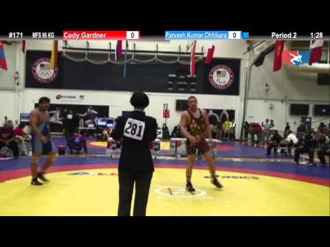 96 KG Consolation R2 - Cody Gardner (HMC) vs. Parvesh Kumar Chhikara (IND)