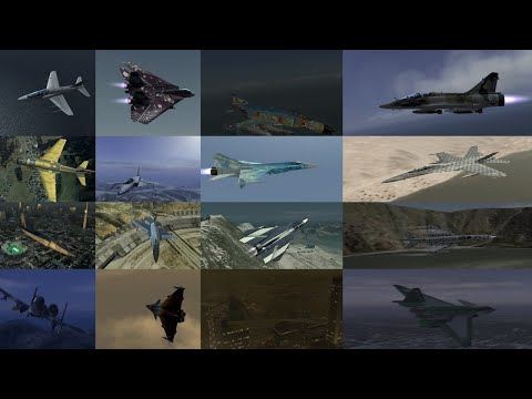 ACE COMBAT 5 - All Ace Location (How to unlock a Special Color)
