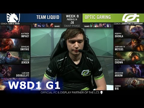 TL vs OPT | Week 8 Day 1 S9 LCS Summer 2019 | Team Liquid vs OpTic Gaming W8D1