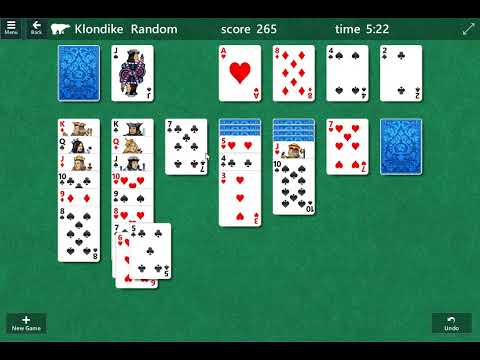 Klondike solitaire gameplay walkthrough - YouTube