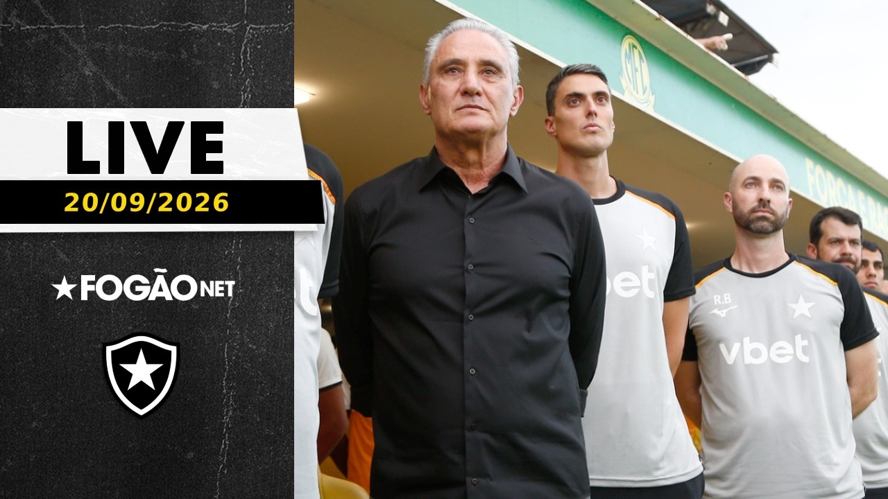 LIVE | Botafogo terá folga para iniciar preparação sob comando de Tite
