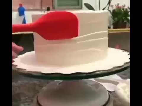 Aprenda a decorar bolo wave cake com espátula e pincel!!!