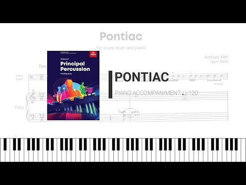 ABRSM G8 Percussion 2020 (A7) Pontiac (Piano accompaniment)