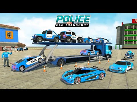 US Police Car Transport Game 2021: Car Truck Transport Simulator #2 - Android Gameplay