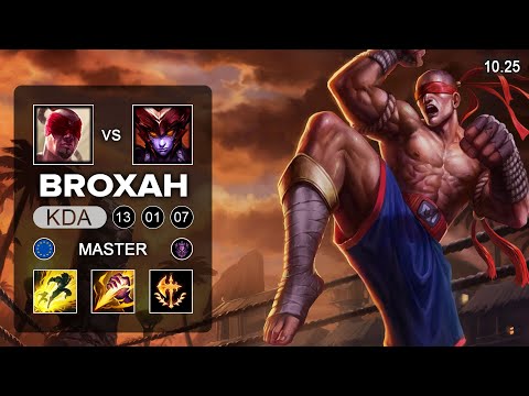 Broxah Lee Sin Jungle vs Shyvana  - EUW Master Patch 10.25