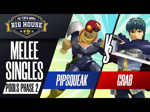 Pipsqueak vs Grab - Melee Singles Pools WSF - The Big House 10 | Cpt Falcon vs Marth