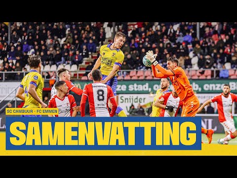 Doelpuntloos duel. ⚖️ | Samenvatting FC Emmen - SC Cambuur (0-0) 📺