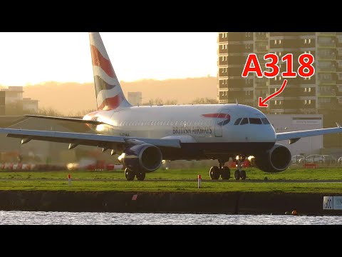 HIGH PERFORMANCE Takeoff and STEEP Landings at London City Airport!