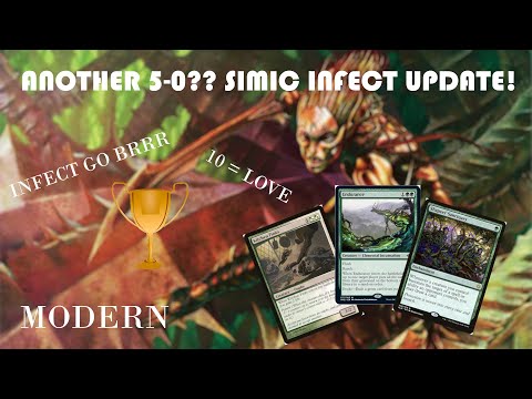 Another 5-0?? Updating my Simic Infect build! || MTG Modern League || MTGO