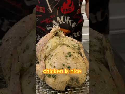 Rotisserie Chicken on the Big Green Egg! #shorts #chicken #rotisseriechicken #bbq