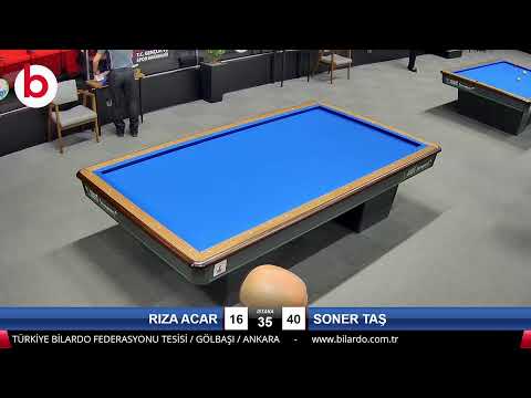 RIZA ACAR & SONER TAŞ Bilardo Maçı - 2022 FEDERASYON KUPASI-3.TUR