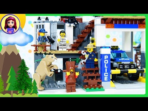 Lego City Mountain Police Headquarters Build the Police Station Review Silly Play Kids Toys