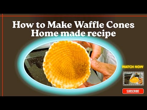How to Make Perfect Waffle Cones | Homemade Ice Cream Cone Tutorial
