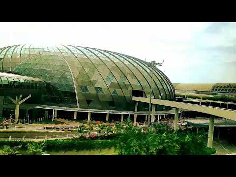 Inside the Changi Jewel by Train