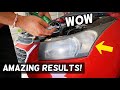HOW TO FIX PITTED HEADLIGHTS, ROCK CHIPPED HEADLIGHTS, SCRATCHED HEADLIGHTS