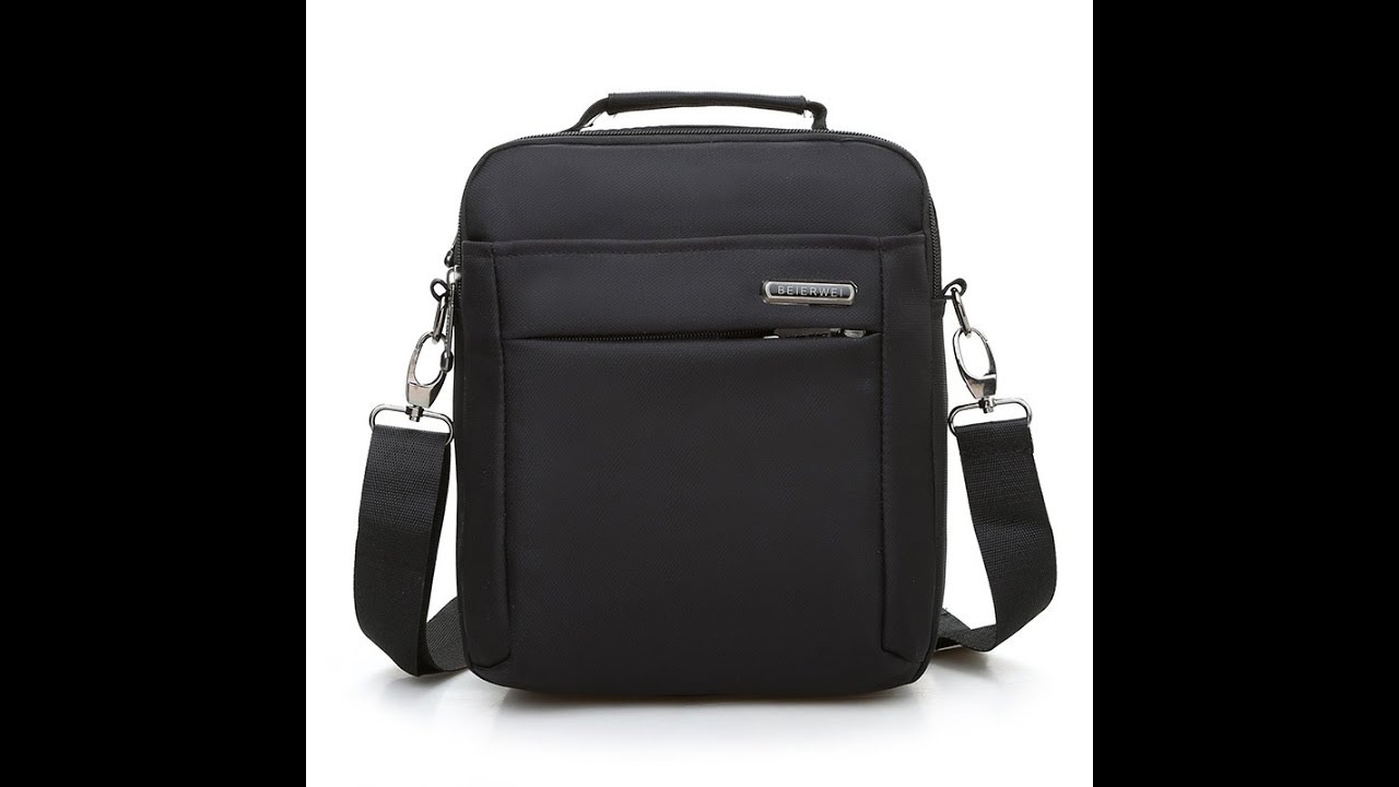 Torba na ramię męska bardzo pojemna wykonana z nylonu www.portivo.pl