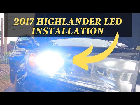 2017-2019 Toyota Highlander LED Headlight bulb installation