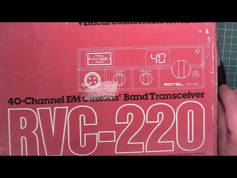 Rotel RVC220 CB27/81 UK FM CB radio - service realignment