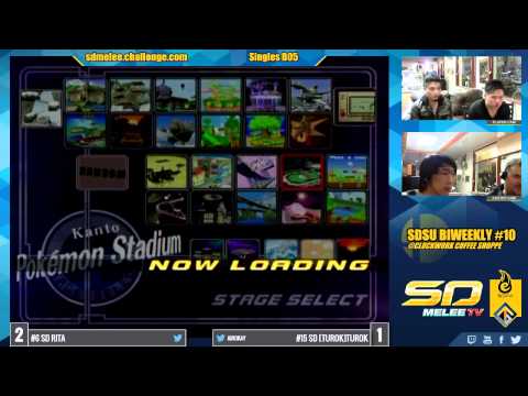 SDSU Biweekly #10 - RITA (Falco) Vs. Turok (Marth) SSBM Losers R6 - Melee