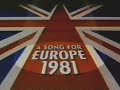 A Song For Europe 1981 With Terry Wogan