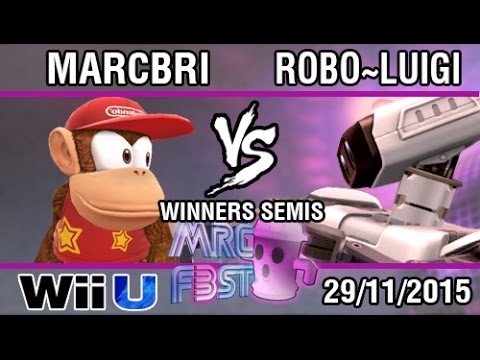 [Mr. C Fest 3] Marcbri (Diddy Kong) vs Robo~Luigi (R.O.B) SSB4 Winners Semis - Top 8