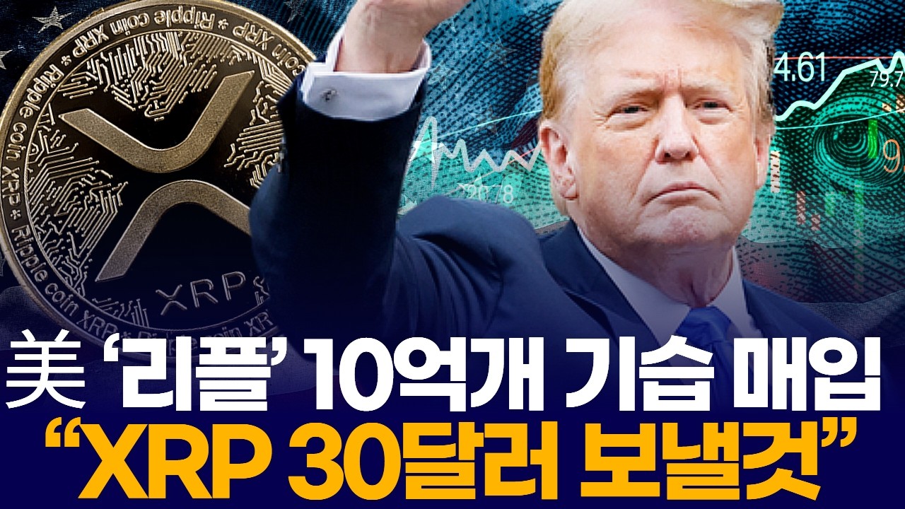 美 ‘리플’ 10억개 기습 매입 “XRP 30달러 보낼것”