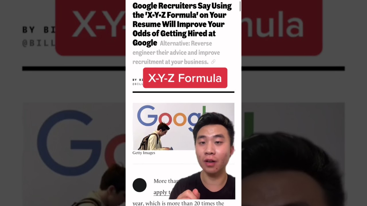 the best resume tip that got me a job at google #shorts