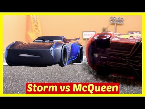 Disney Cars 3 Toys Collection McQueen Accident Willy Butte Toy Cars Racing Jackson Storm vs McQueen Video
