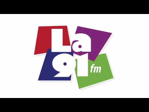 Ident de La 91 FM - 91.3 MHz (Santo Domingo, República Dominicana)