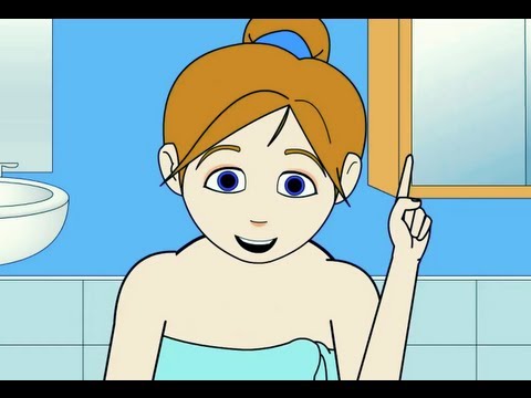 After The Bath I Try Try Try Nursery Rhyme | Kids Animation Rhymes Songs