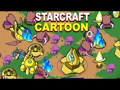 PLAYING STARCRAFT BUT ITS A CARTOON STARCRAFT CARTOONED
