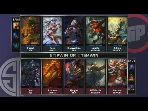 TIP vs TSM Game 2 Highlights - TEAM IMPULSE vs TEAM SOLOMID - Week 8 NA LCS SUMMER 2015