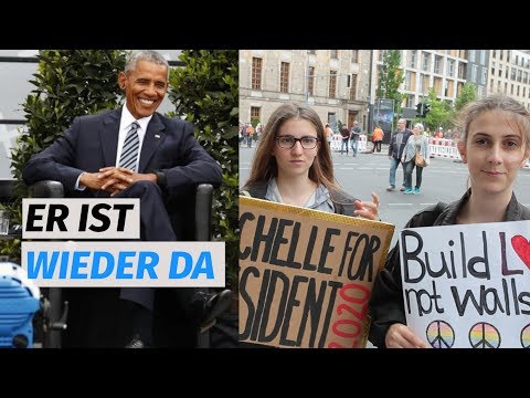 Barack Obama hat junge Besucher beim Kirchentag besonders überzeugt