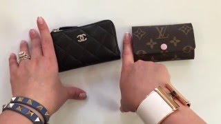 Chanel O Key Case and Louis Vuitton 6 Key Holder / Cles Comparison