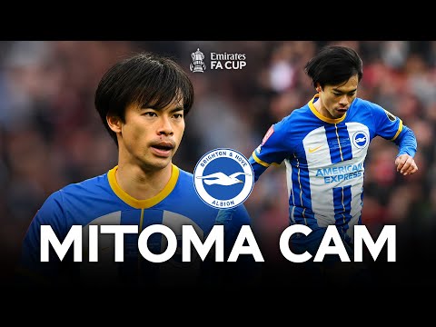 Kaoru Mitoma | Player Cam | Brighton 0-0 (6-7 PENS) Manchester United | Emirates FA Cup 22-23