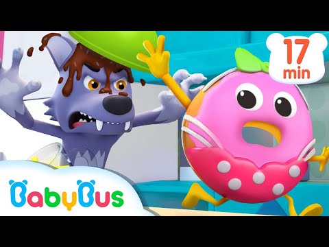 Învață culorile cu gogoșile și lupul cel rău | Cântece Copii