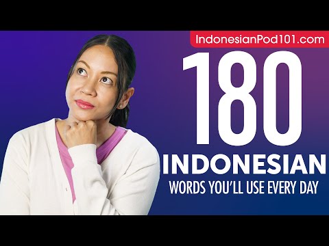 180 Indonesian Words You'll Use Every Day - Basic Vocabulary #58
