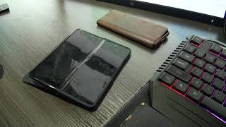 Samsung Z Fold 3 Cracked Screen down the Middle