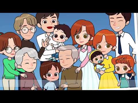 4  Introducing family from photographs English Dialogue   Educational video   Role play online video