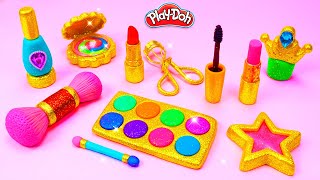 Play Doh Makeup Set How to Make Eyeshadow Lipstick 💄 Nail Polish 💅 with Play Doh Fun for Kids