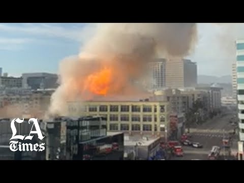 Explosion in downtown L.A. injures multiple firefighters